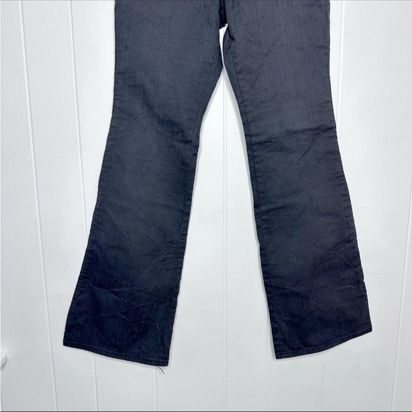 Vtg 5351 Pour Les Hommes Size 1 (28x31) Black Button Fly Flared Denim Jeans Pant - Picture 5 of 13